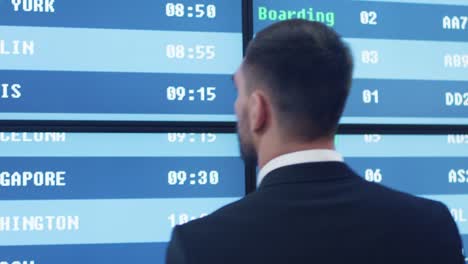 Businessman-Looking-at-Information-Board-in-the-Airport.