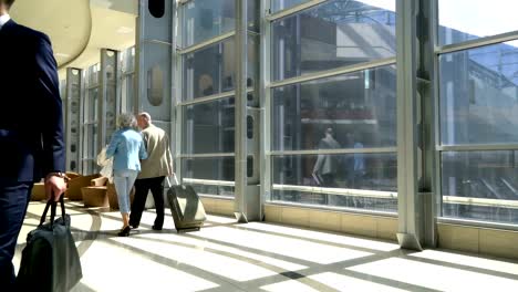 Two-seniors-walking-with-suitcase