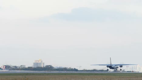 Ambulance-airplane-is-taking-off