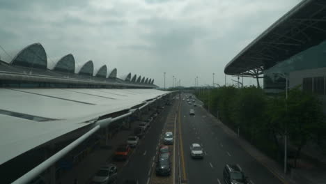 luz-día-shanghai-Aeropuerto-tráfico-camino-panorama-4k-de-china