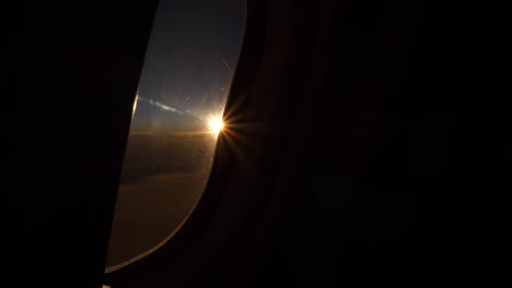 sunset-airplane-window-seat-panorama-4k-china