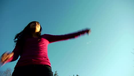 Teenage-Girl-Playing-Football---Slow-Motion