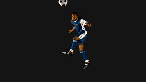 Football-player-heading-the-ball