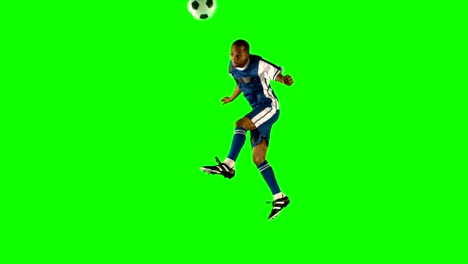 Football-player-heading-the-ball