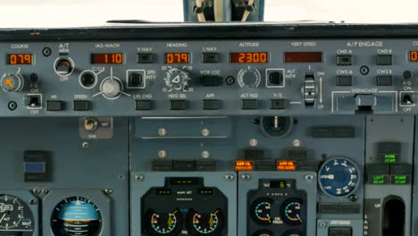 Control-panel-of-airplane