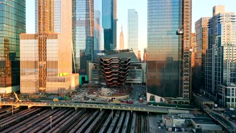 Secuencias-del-abejón-aéreo-del-skyline-de-Nueva-York