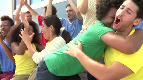 Spectators-Cheering-At-Outdoor-Sports-Event