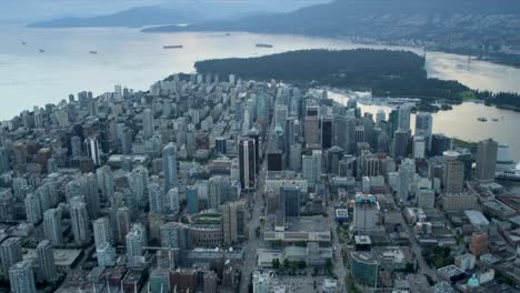 Aerial-sunset-harbour-view-Winter-Olympic-Stadium