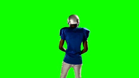 American-football-player-on-green-screen