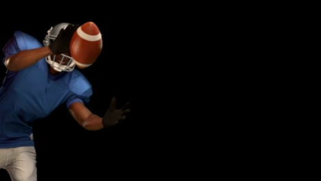 American-football-player-catching-ball