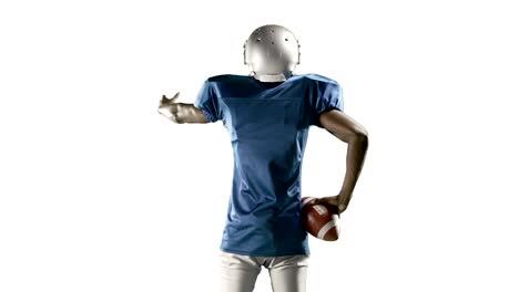 American-football-player-playing