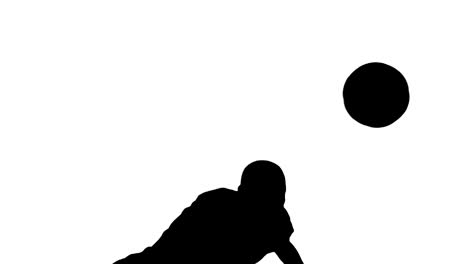 Silhouette-of-football-player-heading-the-ball