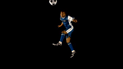 Football-player-heading-the-ball