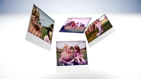 Instant-photos-of-children-having-fun-in-a-park