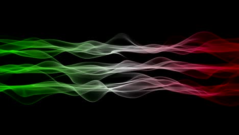 Wonderful-italian-color-wave-flag-animation-for-sport-events,-loop-HD