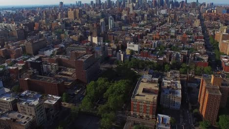 Flying-Downtown-From-Morning-Side-With-View-Of-432-Park-Ave-&-Empire-State