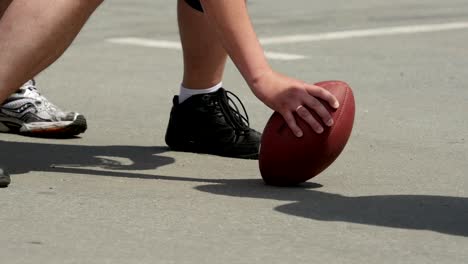 Nahaufnahme-der-Fußball-Spielerhand.