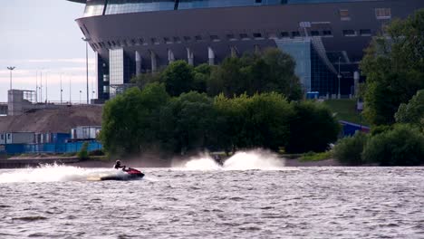 Train-Jet-Ski-in-the-Water-Area