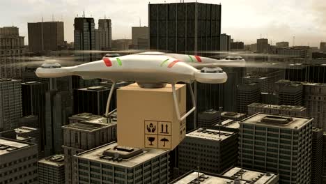 Quadcopter-drone-delivery