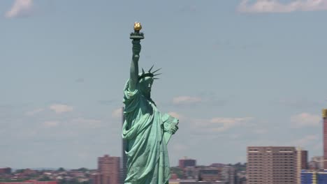 Aerial-view-of-Statue-of-Liberty-and-Manhattan.