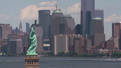 Aerial-view-of-Statue-of-Liberty-and-Manhattan.