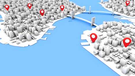 3D-New-York-City-Inspired-Aerial-Map-with-Location-Points