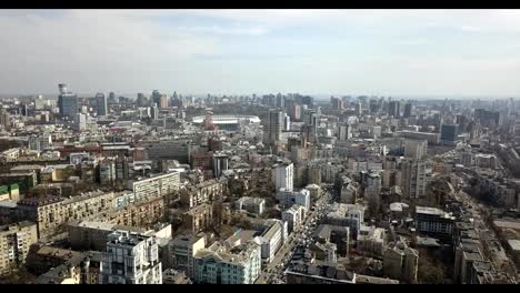 View-of-the-spring-city-of-Kiev-and-the-National-Sports-Complex-"Olympic"