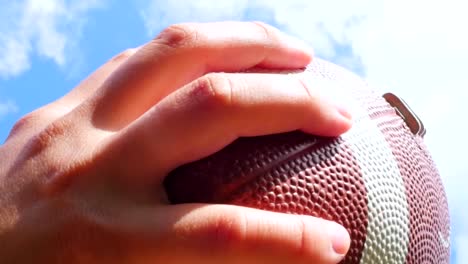 Händen-fangen,-Rugby,-Fußball,-Slow-motion