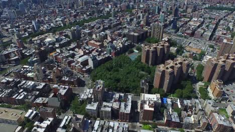 Aérea-de-la-ciudad-de-Nueva-York-disparó-sobre-el-Harlem