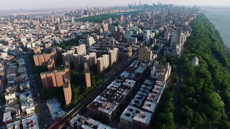 NYC-Aerial-Panning-Upward-Shot-Of-Upper-Westside