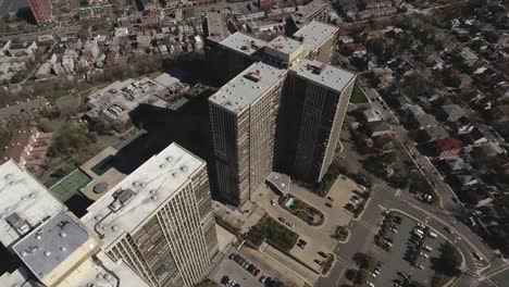 Cliffside-Park-NJ-Aerial-Flyover-Of-Two-Apartment-Complexes