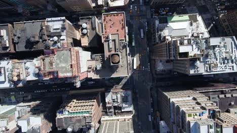 Antenne-des-NYC-stationäre-Overhead-Schuss