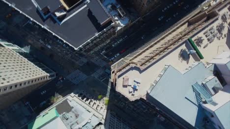 Aéreas-de-Nueva-York-en-movimiento-girando-luego-la-vista-aérea