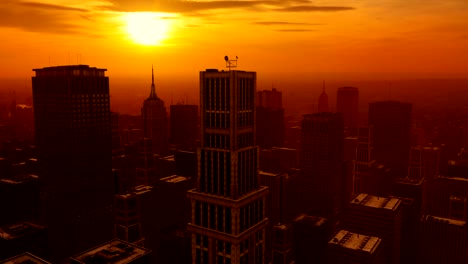 Flying-through-a-maze-of-skyscrapers