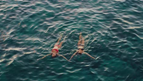 Girls-Relaxing-in-the-Ocean