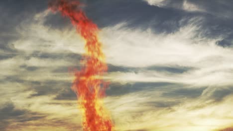 Bonefire-Against-the-Morning-Sky-in-Zambia