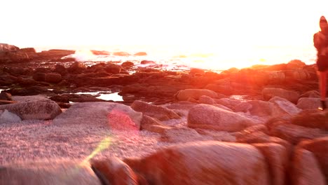 Hipster-fun-loving-friends-dancing-at-beach-on-sunset