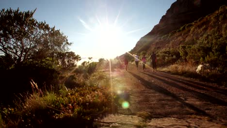 Group-of-mutli-ethnical-athletes-running-outdoors