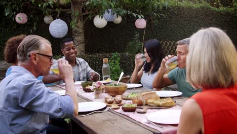 Mature-Friends-Enjoying-Outdoor-Meal-In-Backyard-Shot-On-R3D