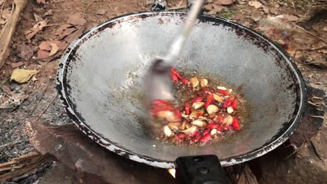 Cooking-in-forest-camping