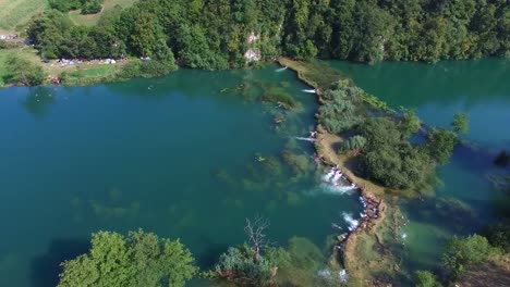 Aerial-view-of-Mreznica-river-in-Croatia