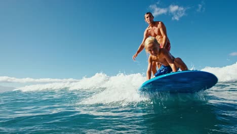 Vater-und-Sonne-Surfen