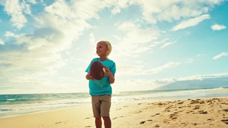 Vater-Sohn-Spaß-am-Strand