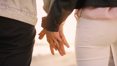 Coupe-holding-hands-at-sunset-and-moving-out-of-focus