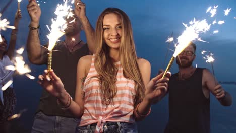 Happy-Young-People-with-Sparklers