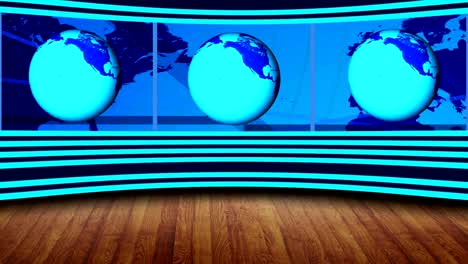 Virtual-NEWS-Studio,-Full-HD-with-rotating-Earth