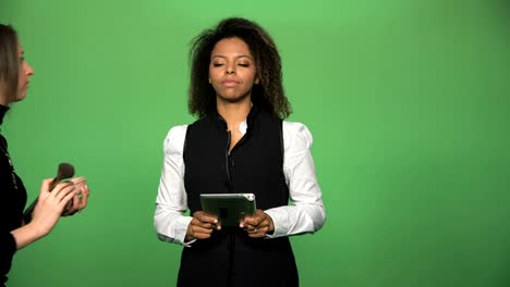 Black-female-during-giving-news