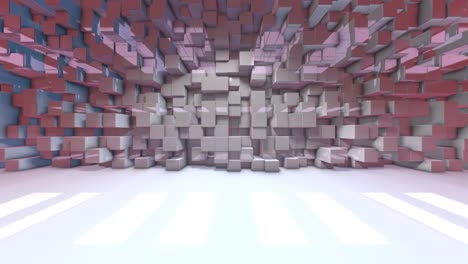 Moving-blocks-virtual-set-studio-backdrop-digital-interior-3d-render