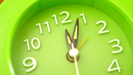 close-up-on-green-clock-time-lapse-beating-time--Time,concept,deadline