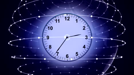 Clocks,-Time-Travel-Concept-in-Fibers-Ring,-Rendering,-Animation,-Background,-Loop